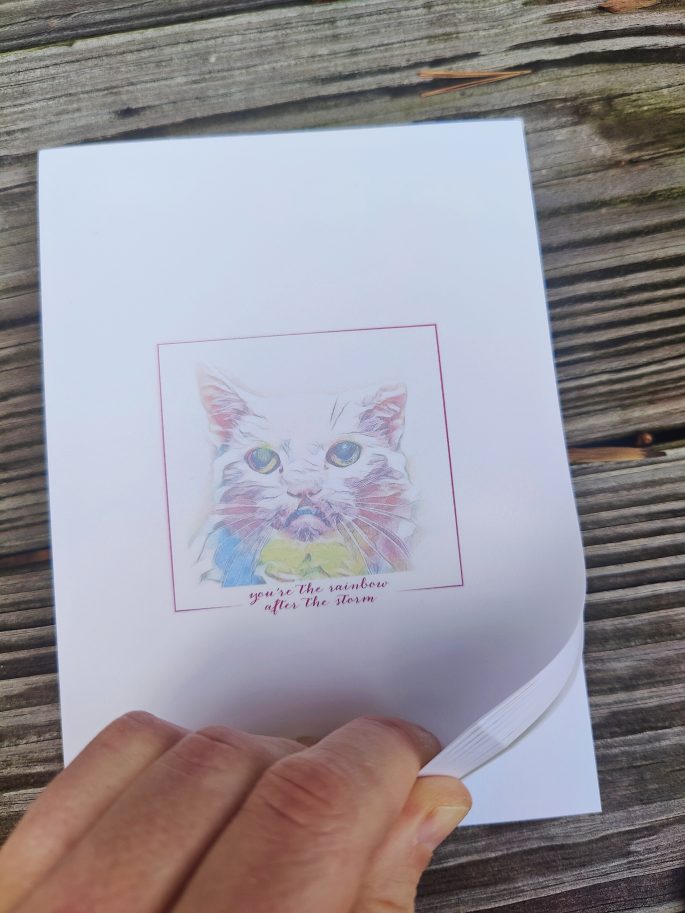 Rainbow After the Storm Notepad ft. Lip Gloss - Image 2