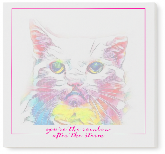 Rainbow After the Storm Notepad ft. Lip Gloss